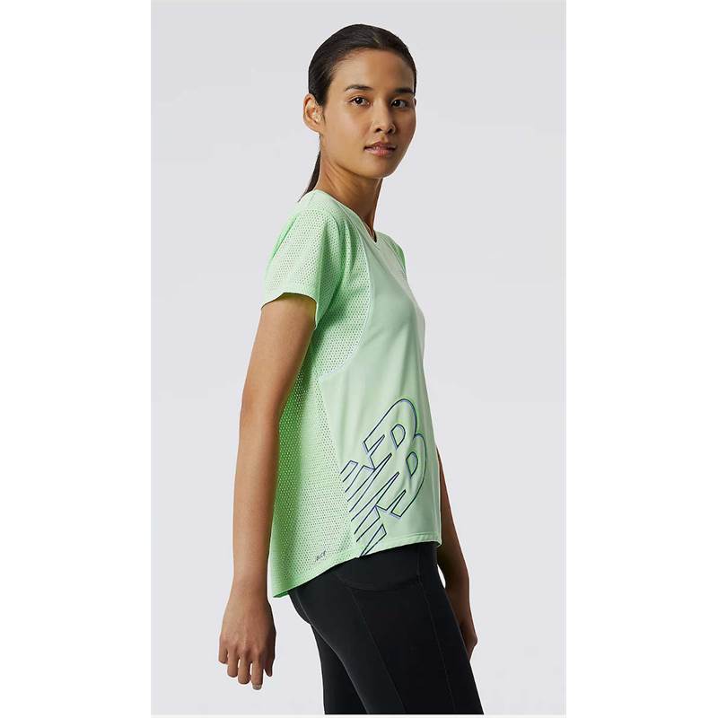 New Balance Womens Printed Fast Flight SS Top-2
